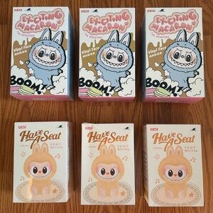 NEW LOT - Popmart - 6 Have A Seat, Exciting Macaron Labubu